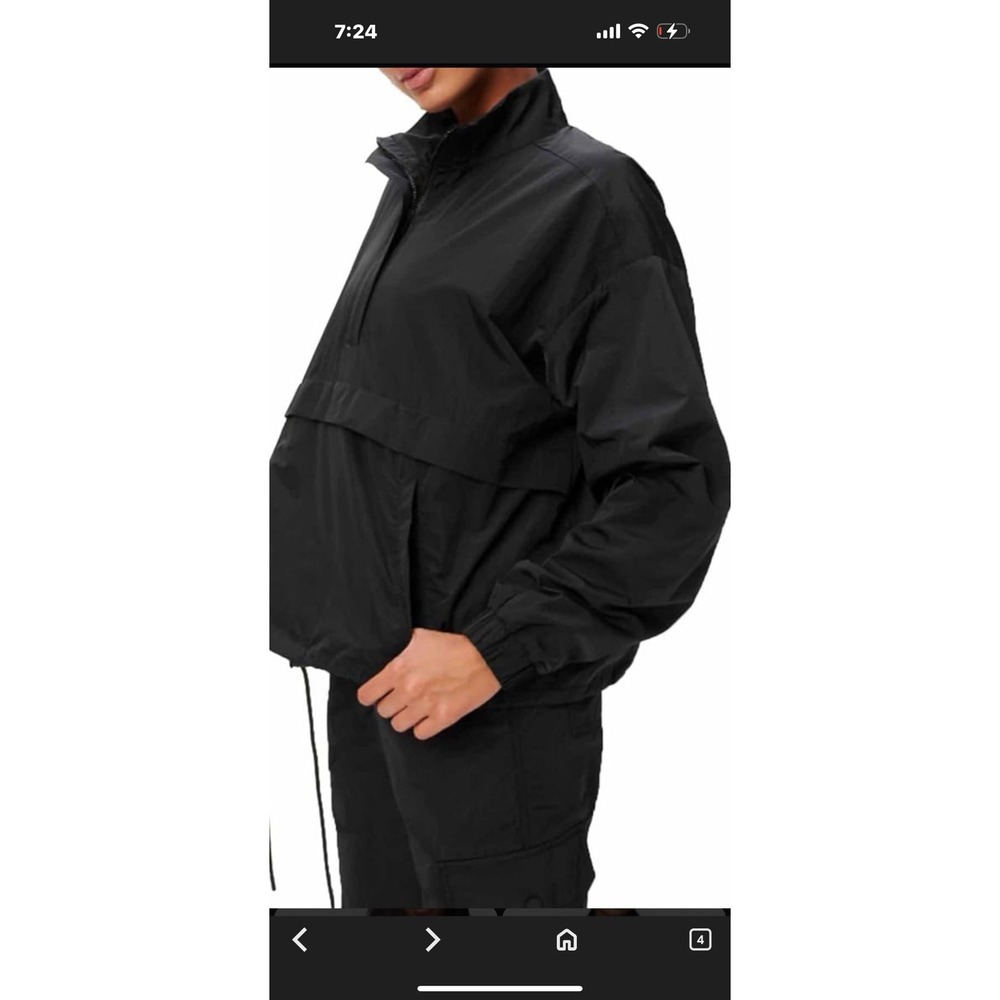 Good American Shine Oversized Anorak Pullover 1/2